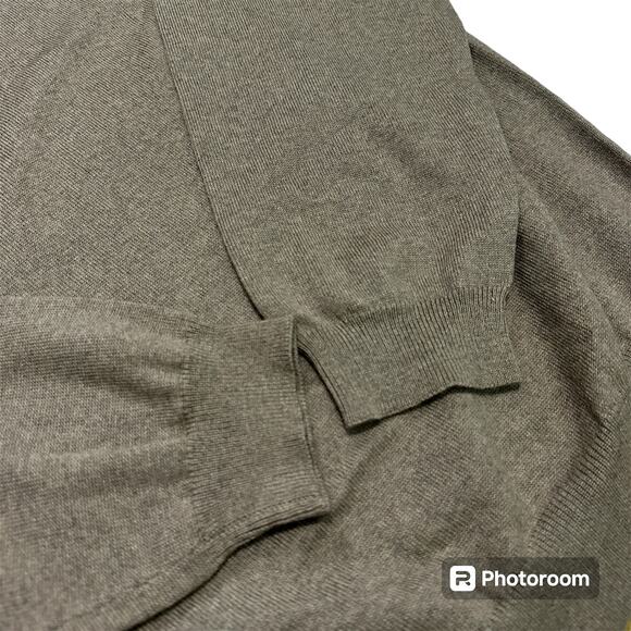 Brooks Brothers Men's Merino Wool Pullover V Neck Sweater Brown XL Lightweight - Picture 5 of 6